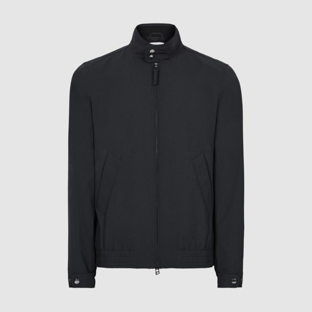 Black Bomber Jacket - Medium